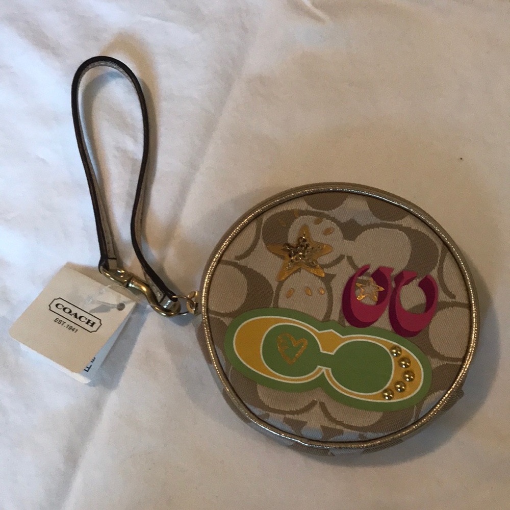 Coach Signature Applique Coin Purse